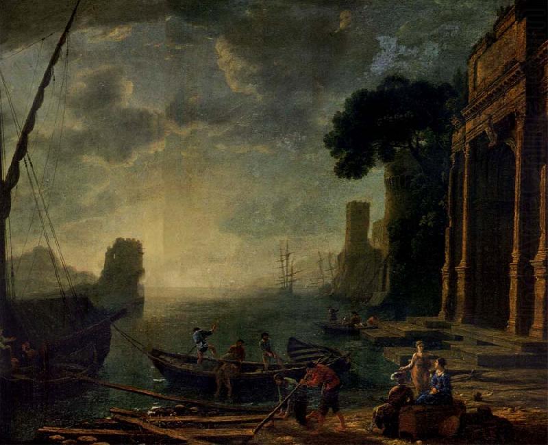 Claude Lorrain Morning in the Harbour china oil painting image